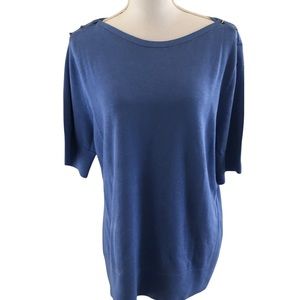 Lands’ End Women’s 1X Short Sleeve Top NEW WITH TAGS